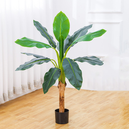 Artificial Plant Potted Banana Tree Green Plant Bonsai Decoration