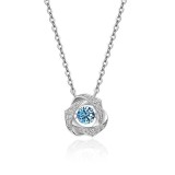 Zircon Bright Star Planet Pendant Chain Jewelry Necklace