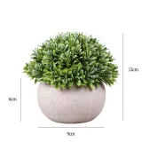 Artificial Melaleuca Plants Potted Plant Combination Mini Pulp Basin Desktop Decoration