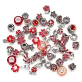 DIY 50 Mixed Beads Crystal Glass Crystal Zircon Beads Bracelet Necklace Accessories Jewelry