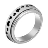 Anxiety Stainless Steel Spinner Ring Anti Anxiety Moon Star Cool Stress Relieveing Rings