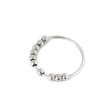 Stainless Bead Steel Ring for Fidget Ring Anxiety Stress Relief