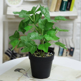 Artificial Green Leaves Potted Home Living Room Indoor Green Plant Decoration