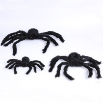 Halloween Simulation Props Black Spider Haunted House Bar Spider Web Decoration Supplies