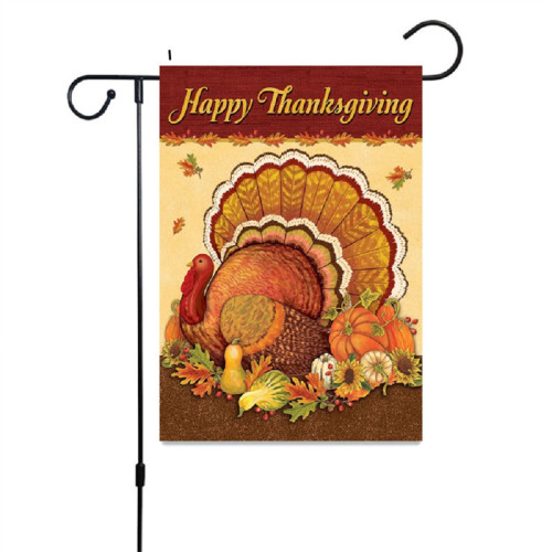 Thanksgiving Day Turkey Garden Flag Decoration Family Holiday Decoration