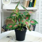 Artificial Green Leaves Potted Home Living Room Indoor Green Plant Decoration