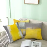 4PCS Home Cotton Decorative Multicolor Oil Painting Throw Pillow Case Cushion Covers For Sofa Couch Bed Chair