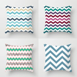 4PCS Home Cotton Decorative Wave Throw Pillow Case Cushion Covers For Sofa Couch Bed Chair