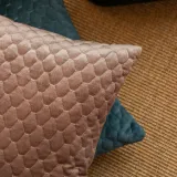 Soft Luxury Velvet Modern Quilted Cushion Covers for Sofa Couch Living Room Bedroom