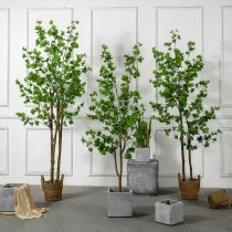 Artificial Plant Potted Hanging Bell Tree Green Plant Bonsai Decoration
