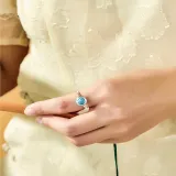 Traditional Lotus Anxiety Relief Ring And Necklace For Women With Gift Box