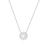 Beating Heart Clavicle White Zircon Diamond Chain Jewelry Necklace