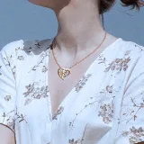 DIY Hollow Out Heart Birthstones Necklace with Name Engraved Custom Gift For Mom Friends