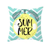 4PCS Home Cotton Decorative Fruits Printing Throw Pillow Case Cushion Covers For Sofa Couch Bed Chair