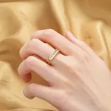 Gold Diamond Opening Adjustable Irregular Ring Gifts