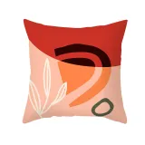 4PCS Home Cotton Decorative Red Graffiti Printing Throw Pillow Case Cushion Covers For Sofa Couch Bed Chair