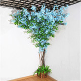 Artificial Monolayer Cherry Blossom Tree Wedding Background Wall Decoration Flowers