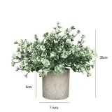 Artificial Ear of Wheat Plants Combination Pulp Potted Basin Desktop Decoration