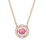 Rose Gold Zircon Diamonds Beating Heart Clavicle Chain Jewelry Necklace