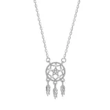 Full Drill Dream Catcher Diamond Pendant Chain Jewelry Necklace