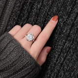 Mother's Day Love You 925 Sterling Silver Moissanite Drill Adjustable Necklace Ring Earring With Rose Box