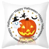 Halloween Holiday Pumpkin Pillowcase Home Gift Peach Skin Pillowcase