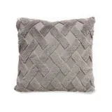 Cross Check Style Soft Velvet Decorative Throw Pillow Covers
