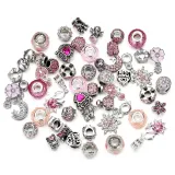 DIY 50 Mixed Beads Crystal Glass Crystal Zircon Beads Bracelet Necklace Accessories Jewelry