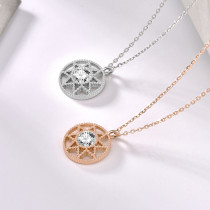 Full Drill Stars Totem Diamond Pendant Chain Jewelry Necklace