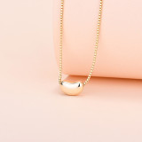 Lovely Bean Pendant Chain Jewelry Necklace
