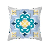 4PCS Home Cotton Decorative Geometry Pattern Printing Throw Pillow Case Cushion Covers For Sofa Couch Bed Chair