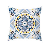 4PCS Home Cotton Decorative Geometry Pattern Printing Throw Pillow Case Cushion Covers For Sofa Couch Bed Chair