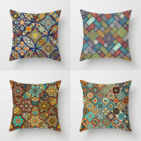 4PCS Home Cotton Decorative Multicolor Bohemia Throw Pillow Case Cushion Covers For Sofa Couch Bed Chair