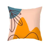 4PCS Home Cotton Decorative Red Graffiti Printing Throw Pillow Case Cushion Covers For Sofa Couch Bed Chair
