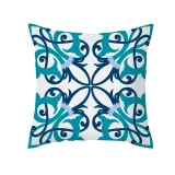 4PCS Home Cotton Decorative Geometry Pattern Printing Throw Pillow Case Cushion Covers For Sofa Couch Bed Chair