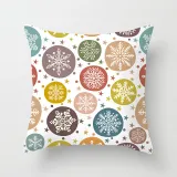 Home Decoration Christmas Snowflake Pillowcase Cushion Pillow Cover
