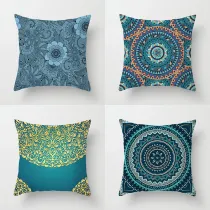 4PCS Home Cotton Decorative Multicolor Bohemia Throw Pillow Case Cushion Covers For Sofa Couch Bed Chair