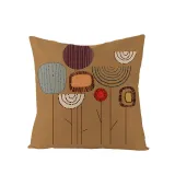 4PCS Home Cotton Plant Printin Decorative Throw Pillow Case Cushion Covers For Sofa Couch Bed Chair