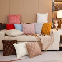 Rectangular Tufted Couch Soft Linen Luxury Boho Decorative Throw Pillow Case Cushion Covers