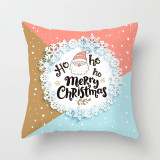 Home Decoration Christmas Wreath Pillowcase Cushion Pillow Cover