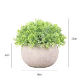 Artificial Small Coral Grass Potted Plant Combination Mini Pulp Basin Desktop Decoration