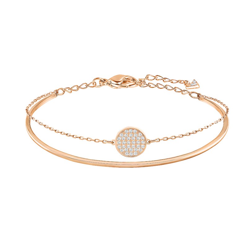 Round Zircon Diamond Swan Chain Jewelry Bracelet
