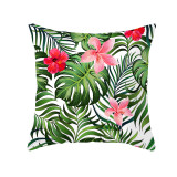 4PCS Home Cotton Decorative Leaves Flower Throw Pillow Case Cushion Covers For Sofa Couch Bed Chair