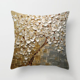 Home Cotton Decorative Peach Blossom Throw Pillow Case Cushion Covers