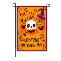Halloween Garden Pumpkin Head Double-Sided Courtyard Flag Party Decoration Flag