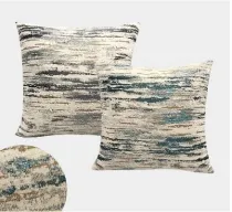 Chenille Vintage Abstract Style Jacquard Design Pillowcase Cushion Cover