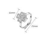 The Clovers Rotatable Adjustable Ring for Fidget Ring Anxiety Stress Relief