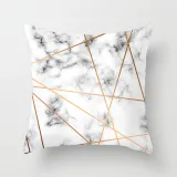 4PCS Home Cotton Decorative Geometry Letter Throw Pillow Case Cushion Covers