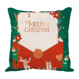 Linen Home Decoration Christmas Envelope Lollipop Throw Pillow Sofa Throw Pillow Case