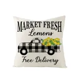 4PCS Home Cotton Decorative Sunflower Throw Pillow Case Cushion Covers For Sofa Couch Bed Chair